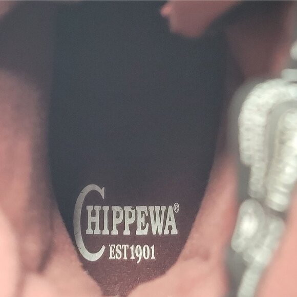 Chippewa Paladin Women's Black Leather Logger Boots 73050 US Size 8.5W NWT - Picture 8 of 11